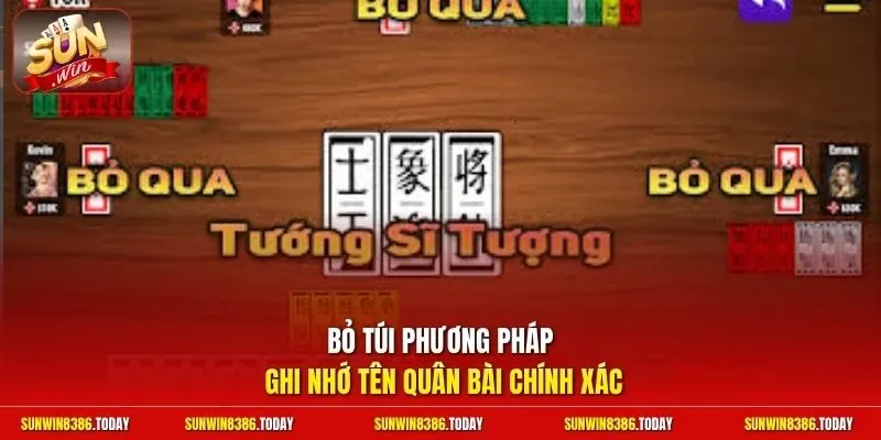 Tên Các Quân Bài Tứ Sắc | Cẩm Nang Thuộc Lòng Cho Hội Viên 3 Sunwin Bỏ túi phương pháp ghi nhớ tên quân bài chính xác